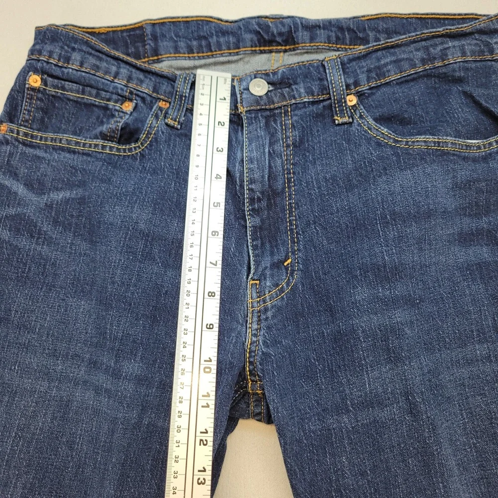Levi's 559 Relaxed Straight Jeans Mens 36x30 Blue Denim Stretch Dark Wash